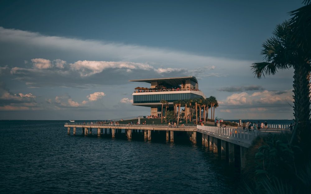 The St. Petersburg Pier at dusk